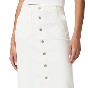 Paige Skirt, White Denim, Size 28